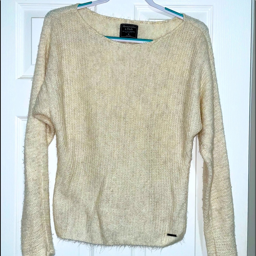 Abercrombie & Fitch Cream Sweater